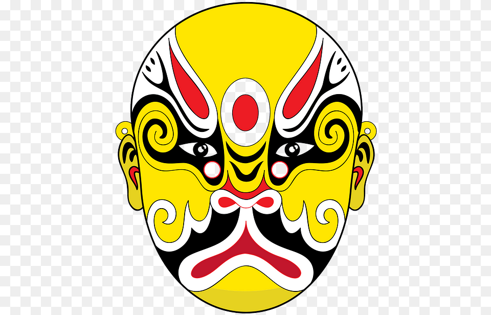 Chinese Opera Mask Vector, Face, Head, Person Png Image