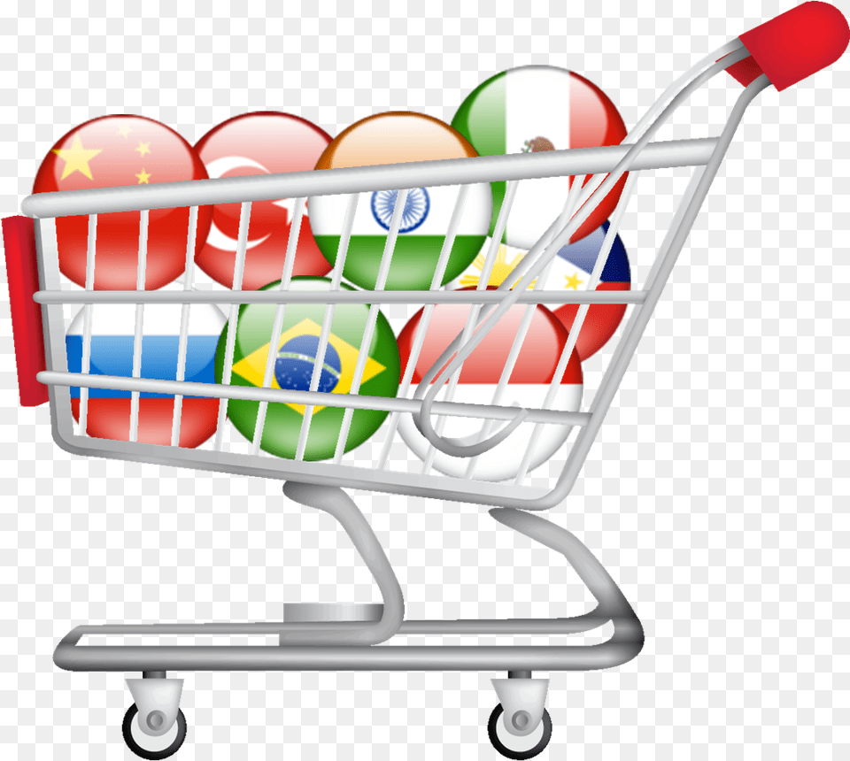 Chinese Outbound Investment In Food And Beverage Emerging Markets, Shopping Cart Free Png Download