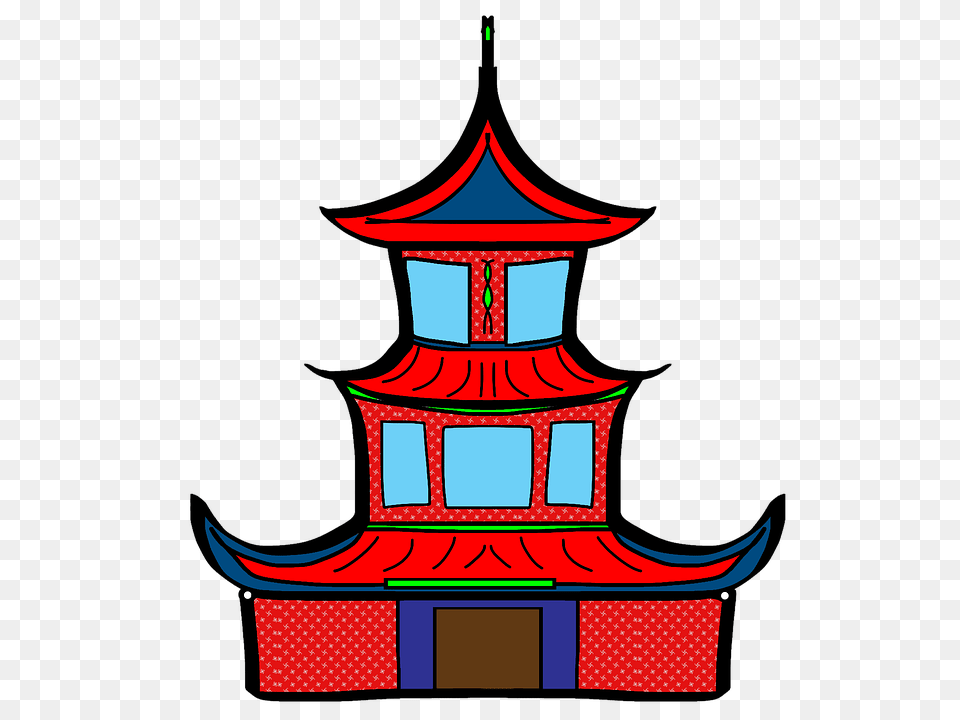 Chinese Pagoda Clip Art Free Cliparts, Architecture, Building, Prayer, Shrine Png