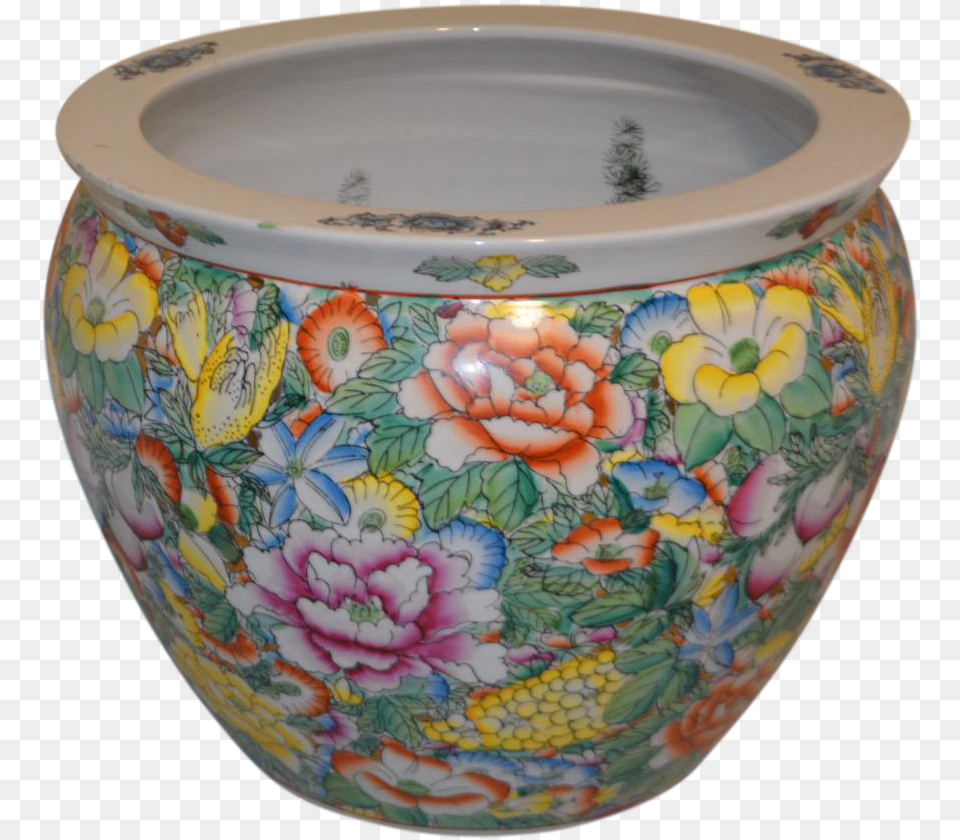 Chinese Porcelain Koi Fish Bowl Porcelain, Art, Jar, Pottery, Plate Png Image
