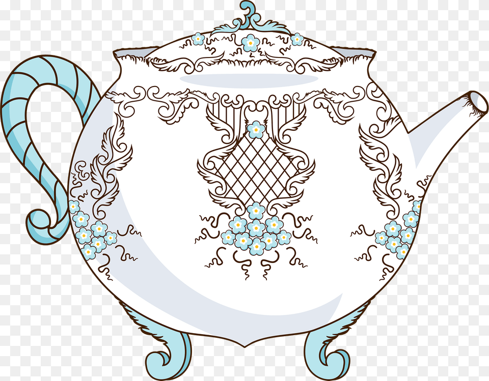 Chinese Porcelain Teapot Clipart, Cookware, Pot, Pottery, Art Free Png