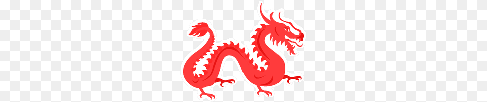 Chinese Red Dragon Sticker, Food, Ketchup Png