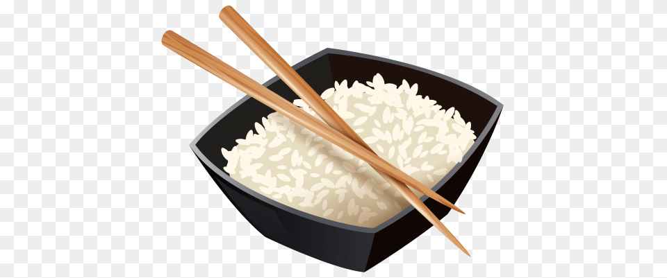 Chinese Rice And Chopsticks Clipart Chopsticks, Food, Grain, Produce Png