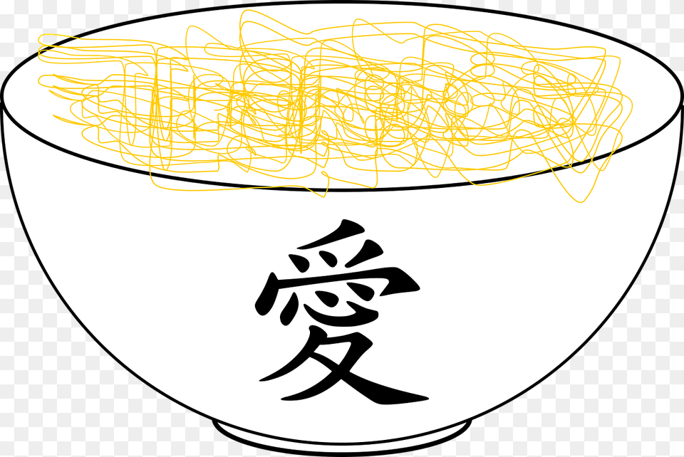 Chinese Symbol For Love, Food, Noodle, Bowl Free Png Download