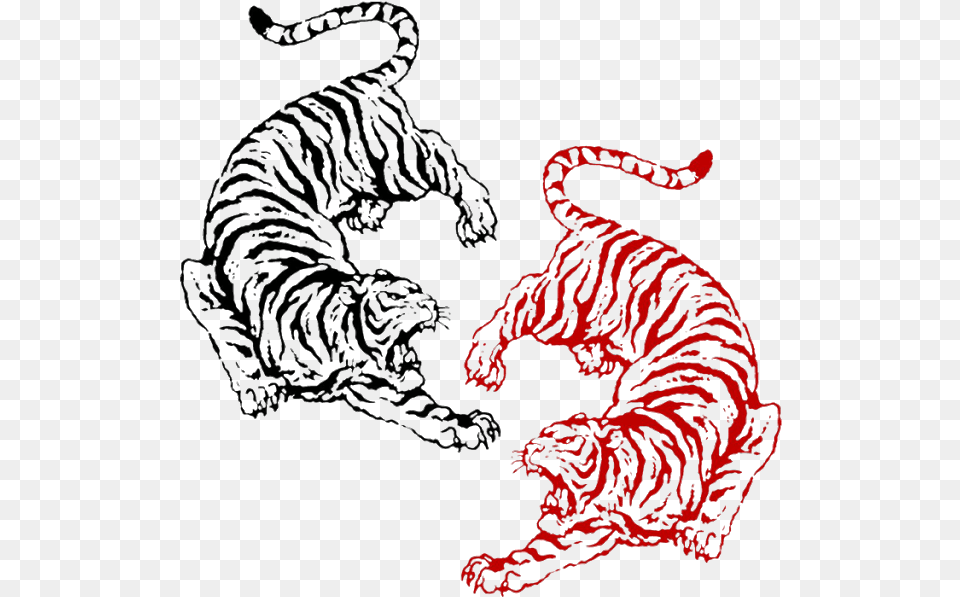 Chinese Tiger Tattoo Design, Animal, Art, Mammal, Wildlife Free Transparent Png