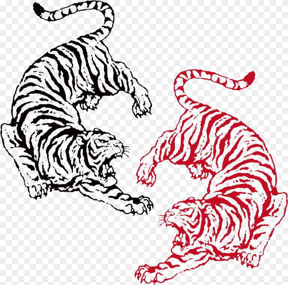 Chinese Tiger Vector, Animal, Mammal, Panther, Wildlife Free Png Download