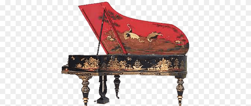 Chinoiseries Piano Queue Ancien, Grand Piano, Keyboard, Musical Instrument Free Png Download