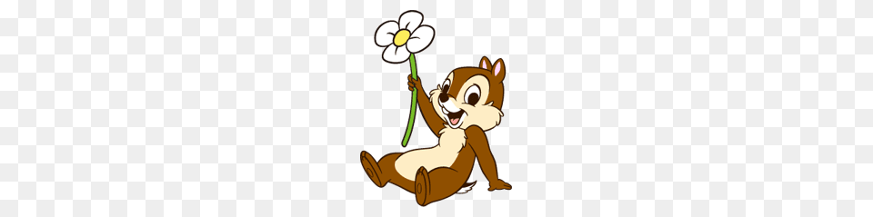 Chip And Dale, Cartoon, Flower, Plant, Baby Free Png