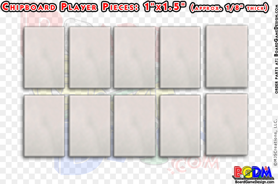 Chipboard Player Pieces Make Your Own Game Pieces Tile Free Transparent Png