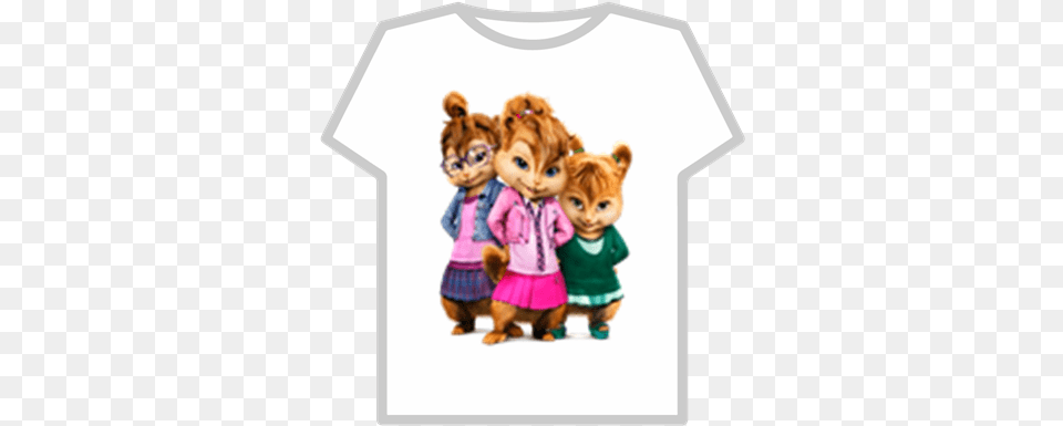 Chipettes Of Alvin U0026 The Chipmunks Roblox Die Chipettes, Clothing, T-shirt, Child, Female Png Image