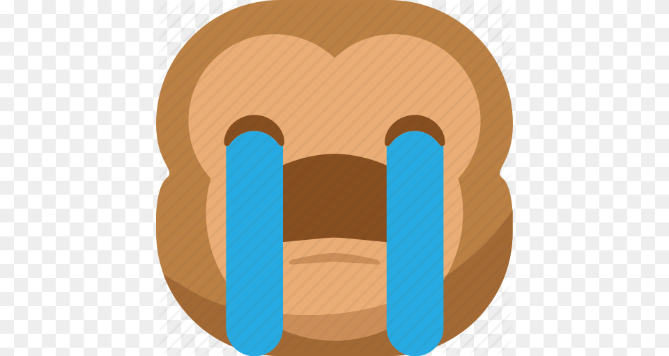 Chipms Emoji Emoticon Monkey Sad Smiley Tears Icon, Bandage, First Aid, Body Part, Hand Free Png Download