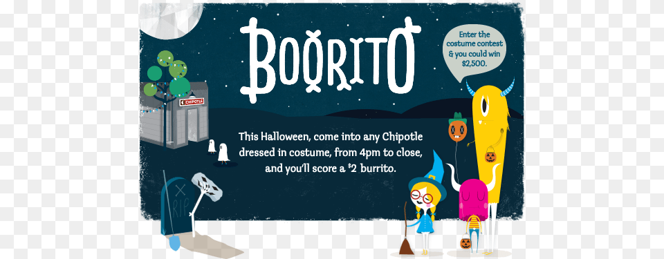 Chipotle 2 Boorito On Halloween Thesuburbanmom Chipotle Boorito, Advertisement, Poster, Person, People Free Png Download