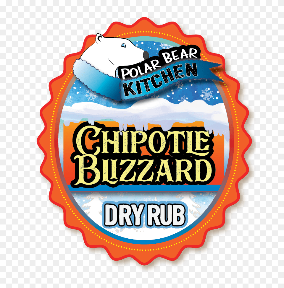 Chipotle Blizzard The Polar Bear Kitchen, Advertisement, Sticker, Food, Ketchup Png Image