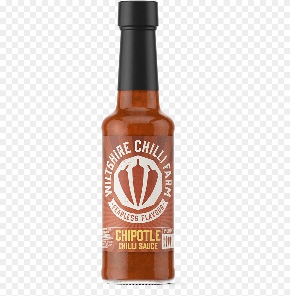 Chipotle Chilli Sauce 140ml Wiltshire Chilli Farm Scoville, Alcohol, Beer, Beer Bottle, Beverage Free Png
