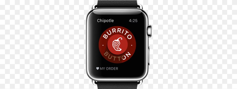 Chipotle Orders Now Available On Apple Watch Apple Watch Notification Screen, Arm, Body Part, Person, Wristwatch Free Png Download