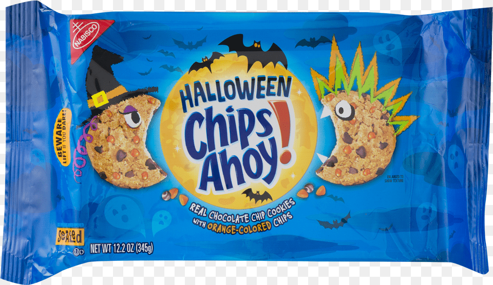 Chips Ahoy Halloween Chocolate Chip Cookies 1 Package 122oz Hot Chocolate Chips Ahoy, Food, Sweets, Snack, Person Png