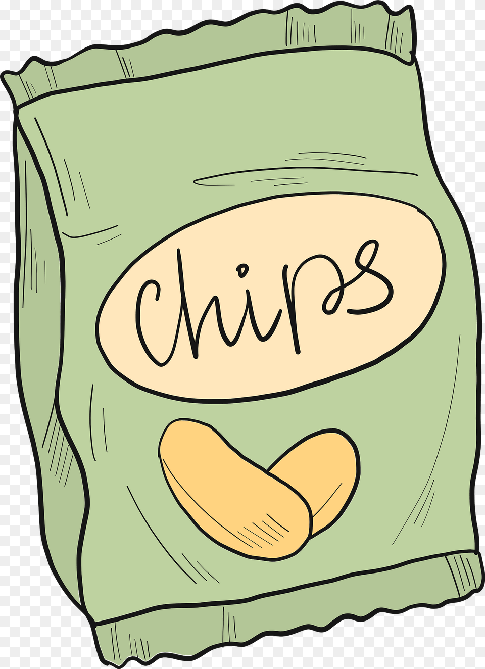 Chips Clipart, Bag, Diaper Free Png