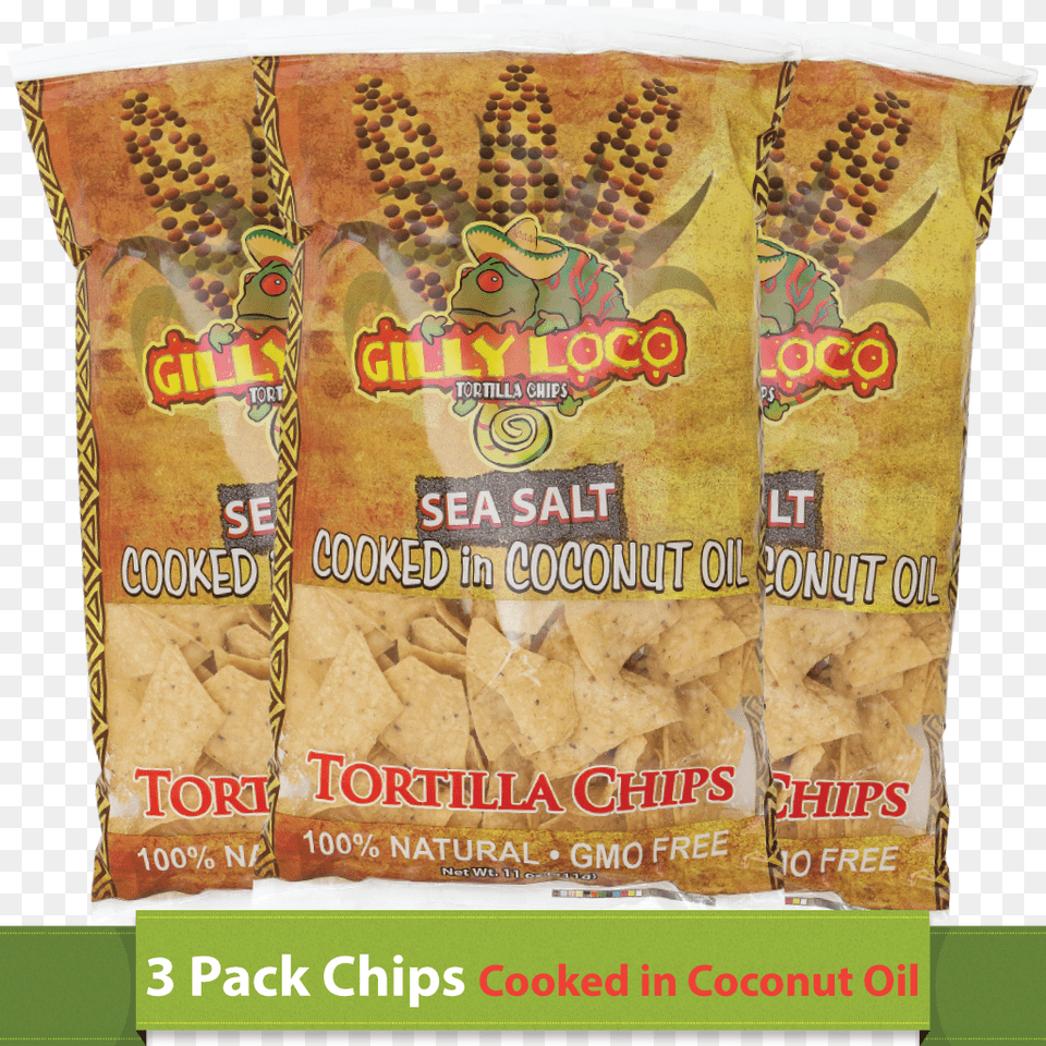 Chips Cooked In Coconut Oil 3 Packclass, Food, Snack, Bread, Cracker Free Transparent Png