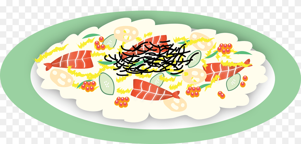 Chirashizushi Food Clipart, Dish, Platter, Meal, Plate Free Png