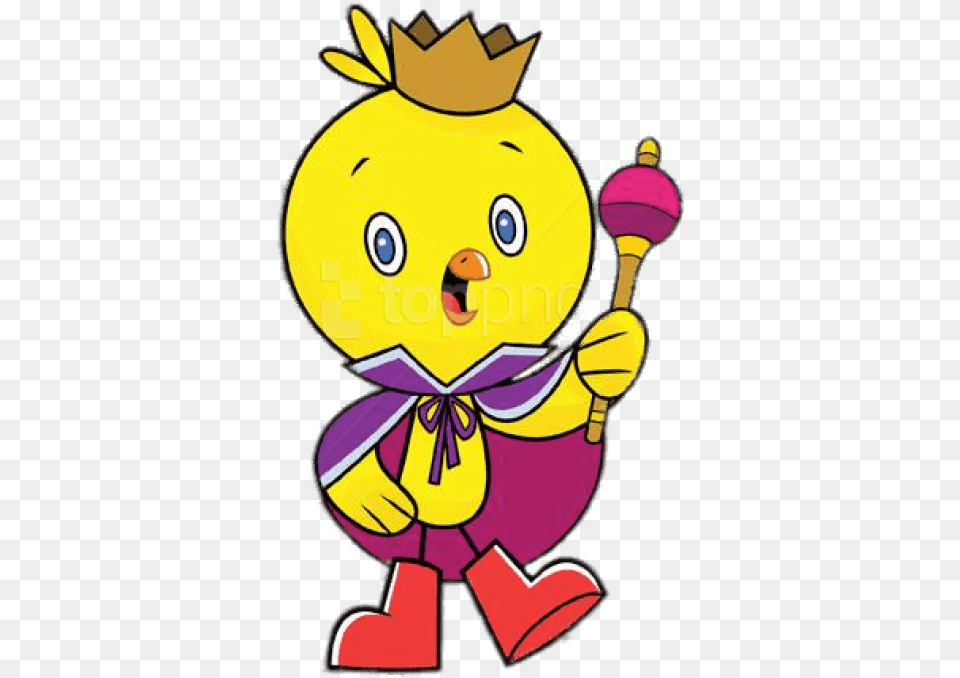 Chirp Wearing Crown Cartoon, Toy Png