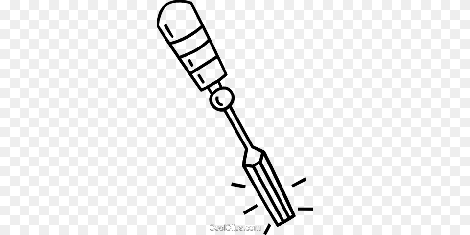 Chisel Royalty Vector Clip Art Illustration, Cutlery, Electrical Device, Microphone, Fork Free Transparent Png