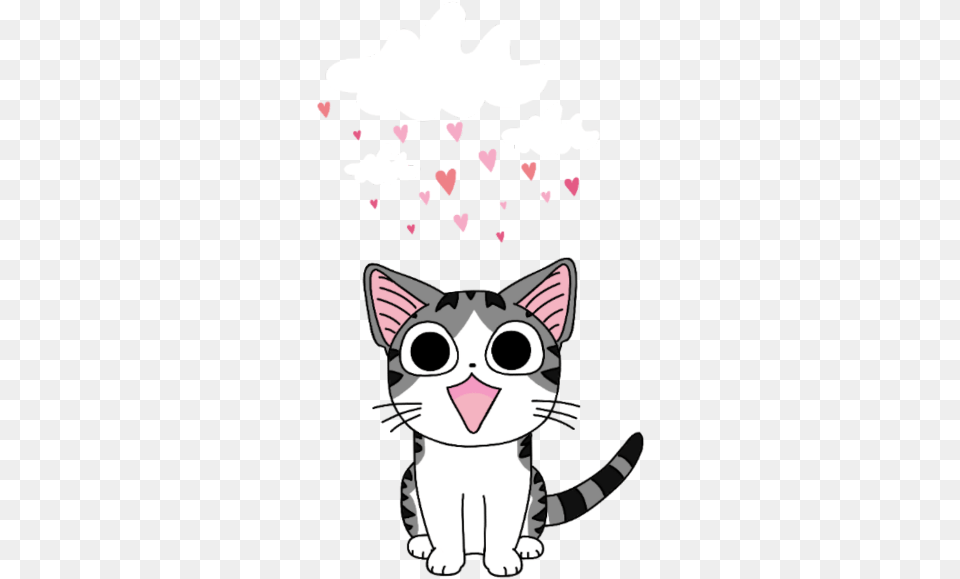 Chisweetnewhome Kawaii Cute Cat Gato Anime Cartoon, Baby, Person, Animal, Mammal Png Image