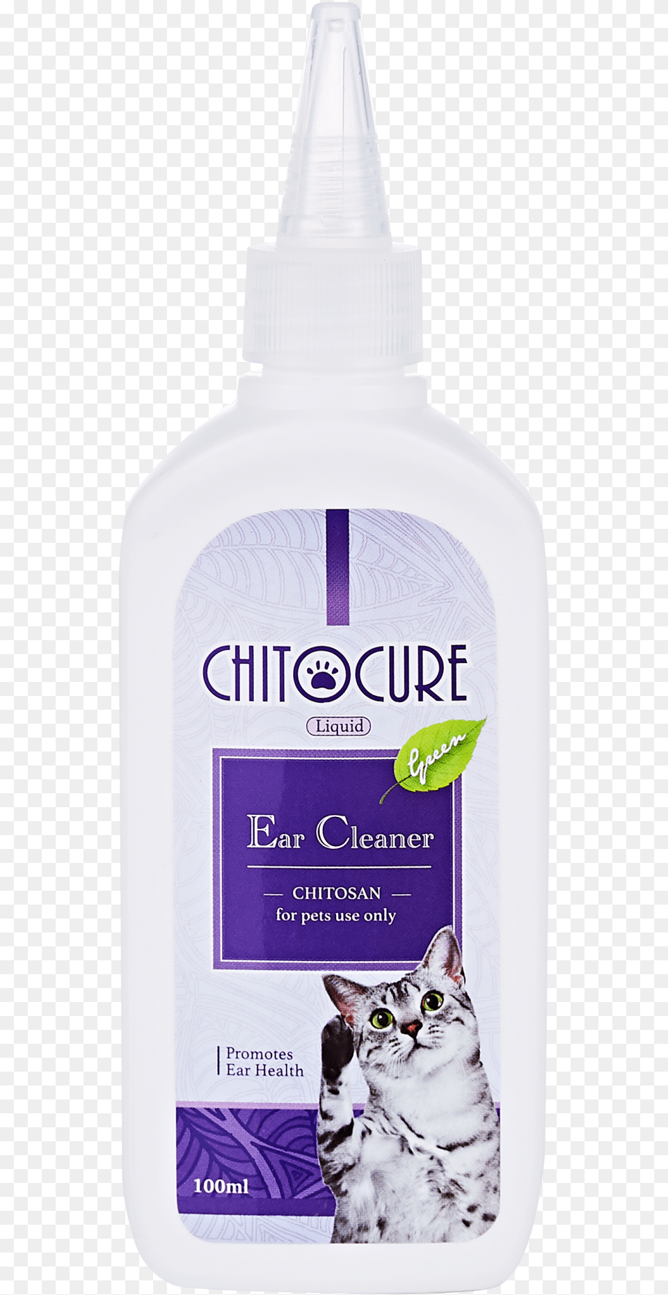 Chitocure Fresh Ear Cleaner, Bottle, Lotion, Animal, Cat Png Image