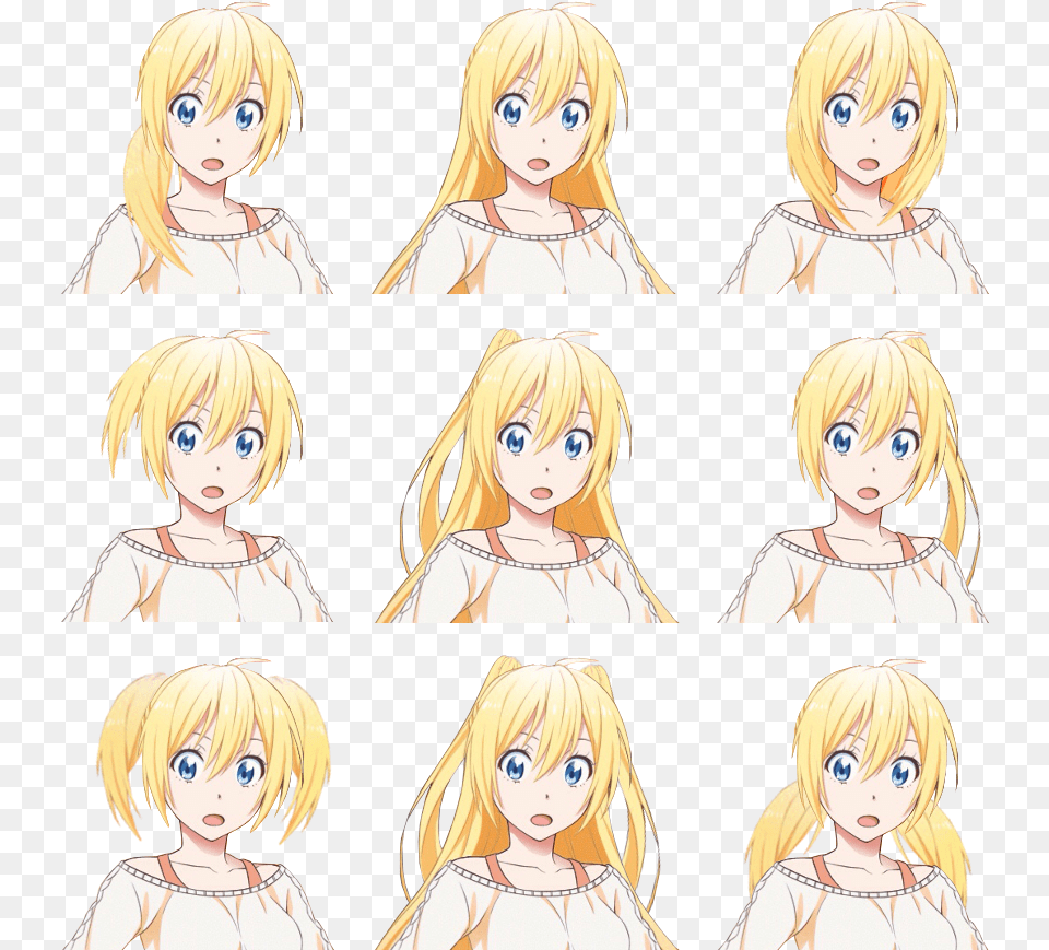 Chitoge With Alternate Hairstyles Nisekoi, Adult, Publication, Person, Manga Free Transparent Png