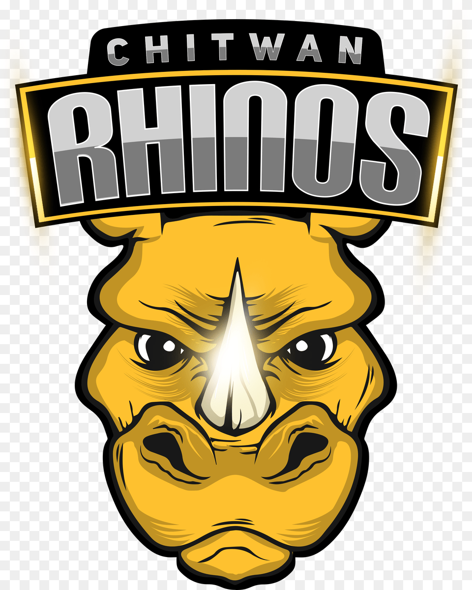 Chitwan Rhinos In Pokhara Premier League Clipart, Face, Head, Logo, Person Free Png Download