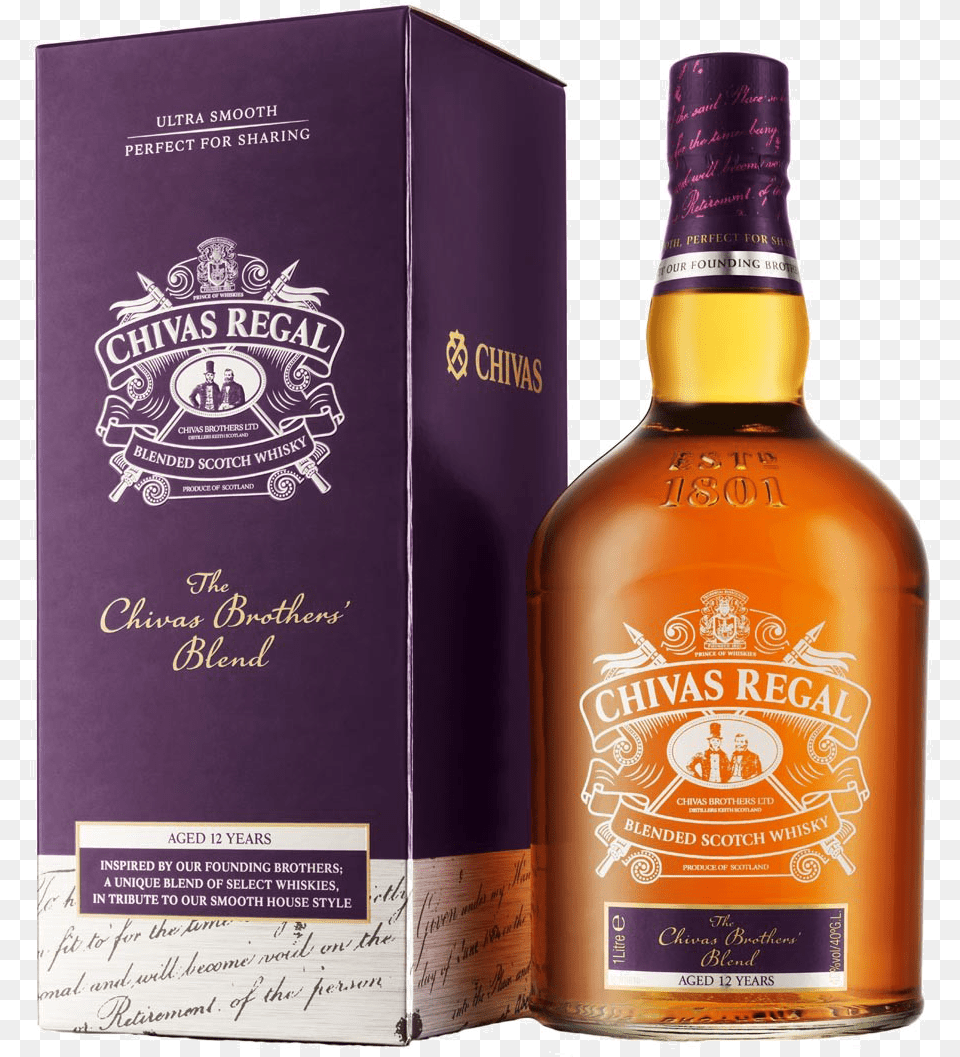 Chivas Brothers39 Blend 12 Years Old 40, Alcohol, Liquor, Whisky, Beverage Free Transparent Png