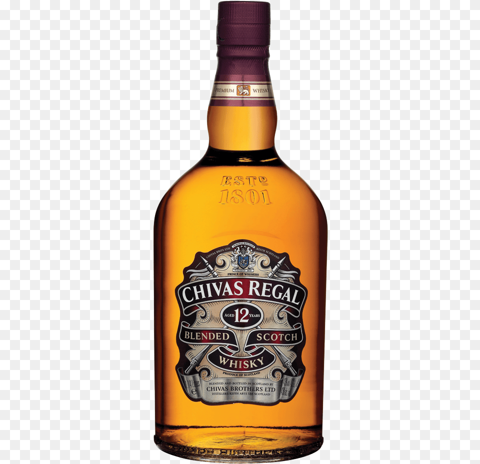 Chivas Regal 12 Year Blended Scotch Whisky Chivas Regal 2 Litre, Alcohol, Beverage, Liquor, Food Free Transparent Png