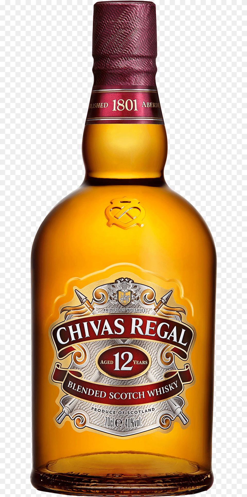 Chivas Regal 12 Year Old Scotch Whisky 700ml Chivas Regal 12 Years, Alcohol, Beverage, Liquor, Beer Png