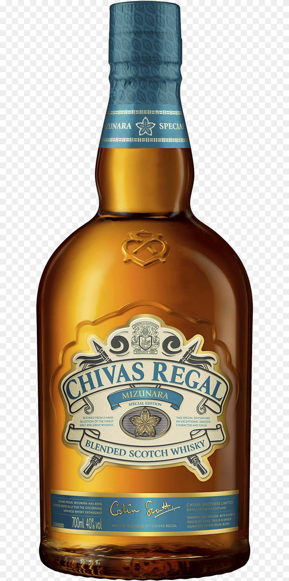 Chivas Regal Mizunara Whisky 700ml Chivas Regal Mizunara Blended Whisky, Alcohol, Beer, Beverage, Liquor Free Png