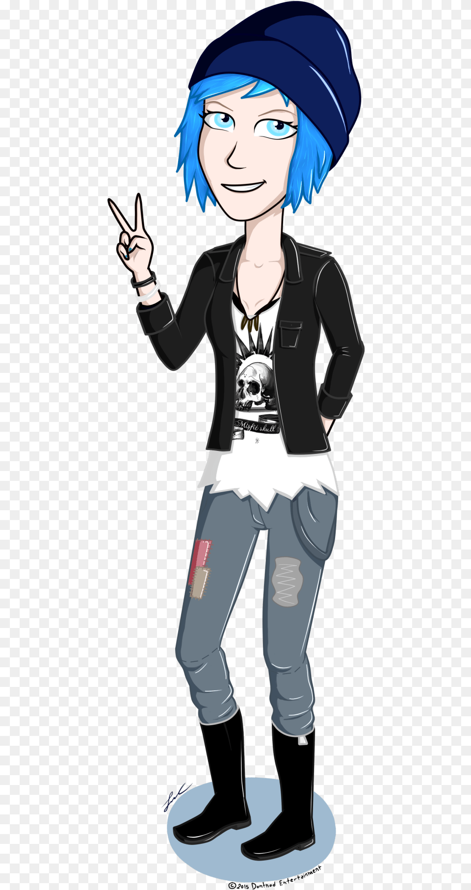 Chloe From Life Is Strange By Me Cartoon, Book, Comics, Publication, Clothing Png Image