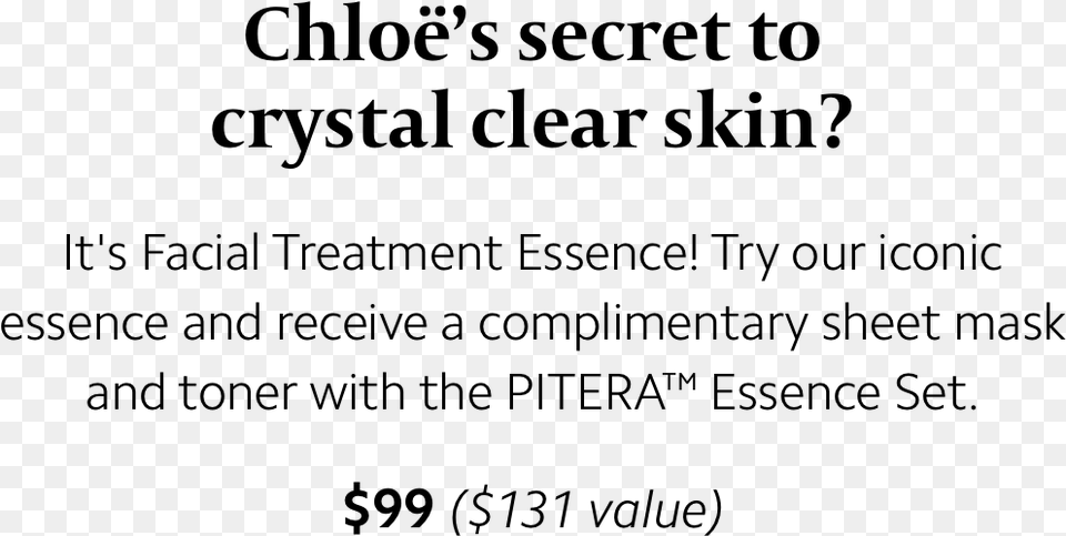 Chloe S Secret To Crystal Clear Skin It S Facial Treatment Printing, Gray Free Png Download