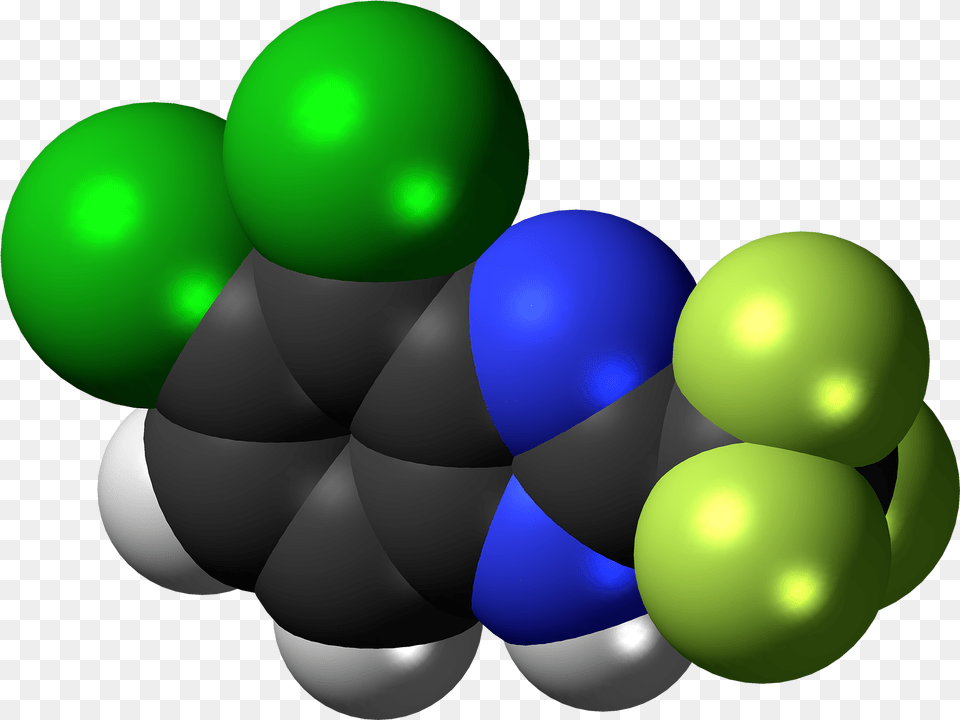 Chlorflurazole Molecule Spacefill Graphic Design, Green, Sphere, Balloon Png