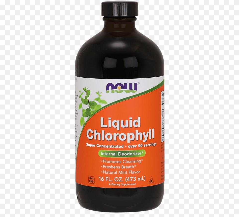 Chlorophyll Liquid Now Foods Liquid Chlorophyll 16 Fl Oz, Syrup, Seasoning, Plant, Herbs Free Png Download