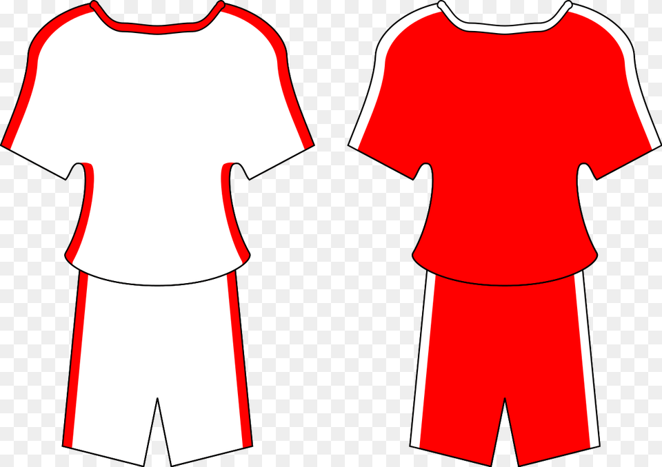 Chn Football Kit Red Football Kit Clipart, Clothing, T-shirt Free Png Download