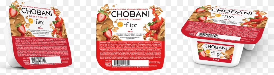 Chobani Flip Lowfat Almond Coco Loco Greek Yogurt, Advertisement, Food, Lunch, Meal Png Image