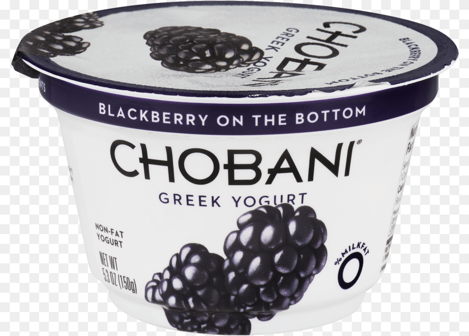 Chobani Greek Yogurt Blackberry Download Chobani Plain Yogurt, Dessert, Food, Produce, Plant Png Image