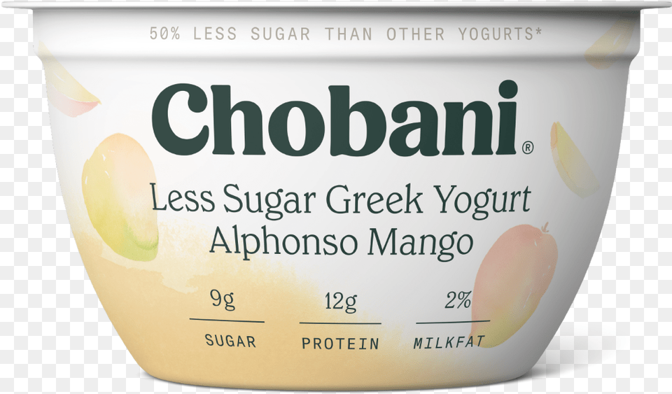 Chobani Less Sugar Greek Yogurt Review, Bowl, Dessert, Food Free Png Download