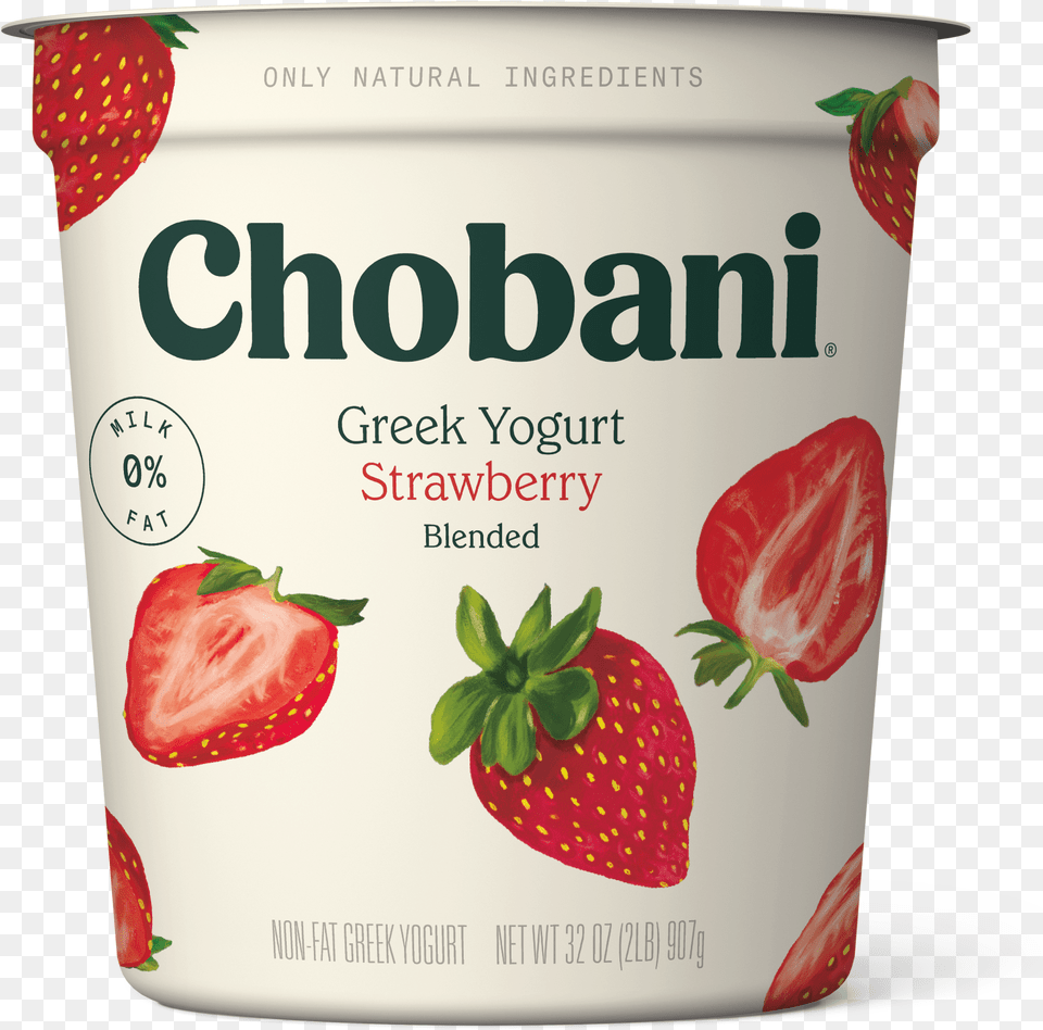 Chobani Peach Greek Yogurt, Dessert, Food, Strawberry, Produce Free Png Download