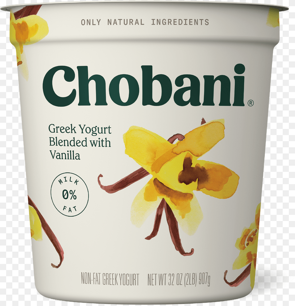 Chobani Plain Greek Yogurt, Dessert, Food, Cream, Flower Free Png Download