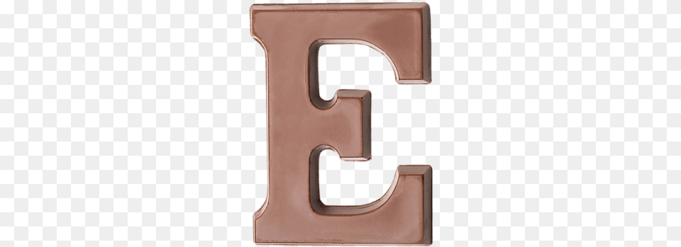Choc Affair Milk Chocolate Letter E Chocolate Letter E, Number, Symbol, Text, Mailbox Free Transparent Png