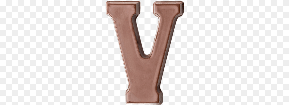 Choc Affair Milk Chocolate Letter V Wood, Smoke Pipe, Home Decor, Bronze Free Transparent Png