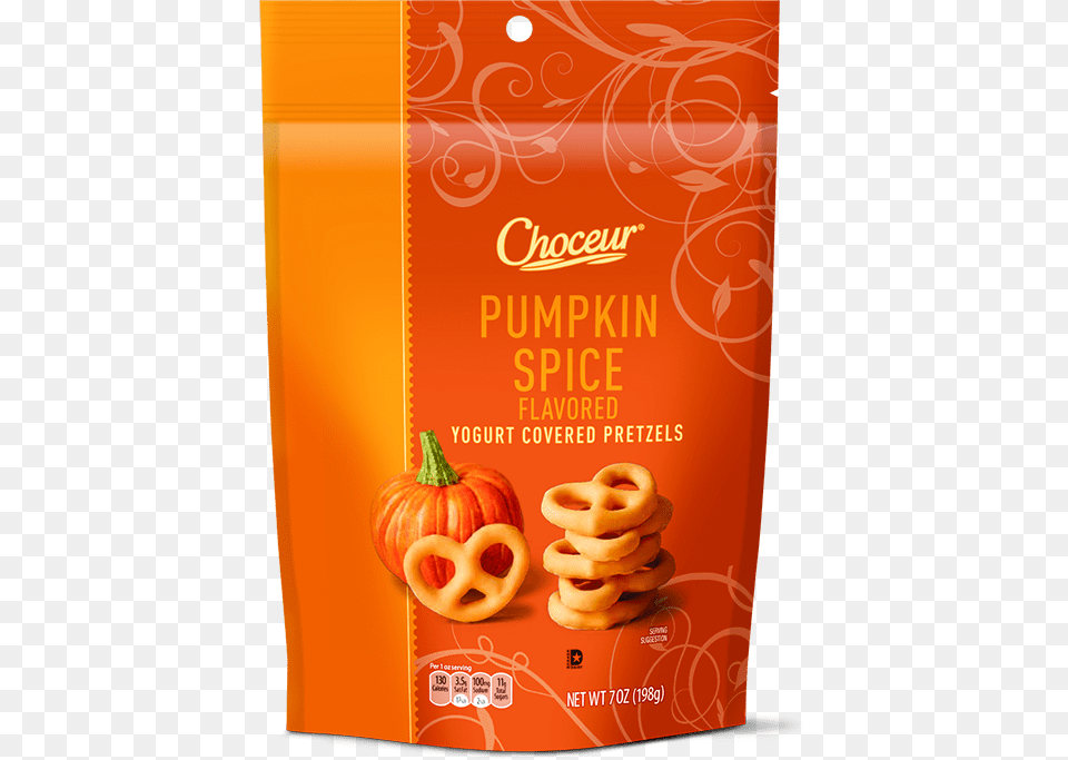 Choceur Pumpkin Spice Pretzels Choceur Pumpkin Spice Yogurt Pretzels, Advertisement, Poster, Food, Pretzel Png