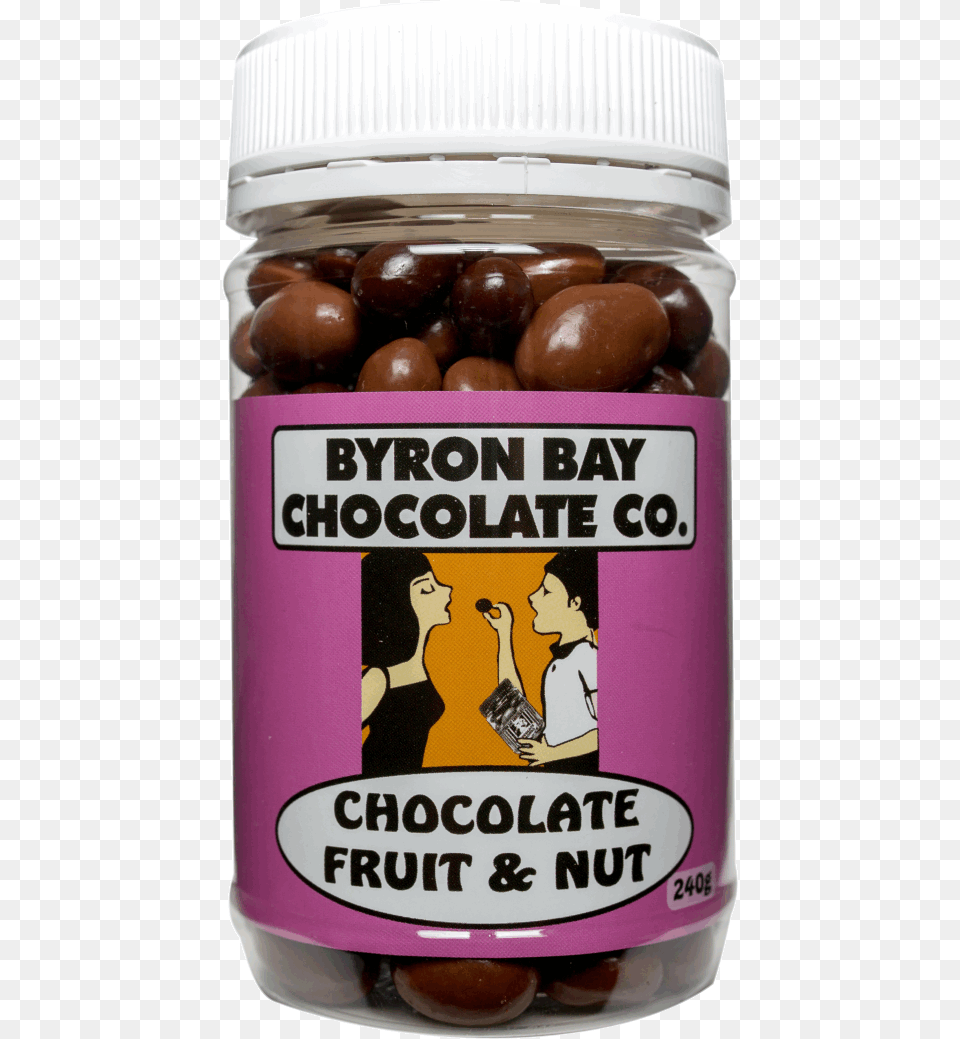 Choclate Coated Nuts Byron Bay Chocolate Co, Jar, Adult, Female, Person Free Png