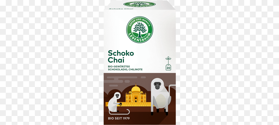 Choco Chai Lebensbaum Organic Lebensbaum Organic Orange Amp Green Tea Tea Bags, Advertisement, Poster, Logo, Animal Png Image