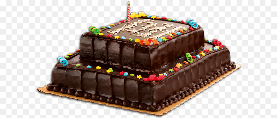 Choco Double Deck Birthday Cake Red Ribbon Price, Birthday Cake, Cream, Dessert, Food Free Transparent Png