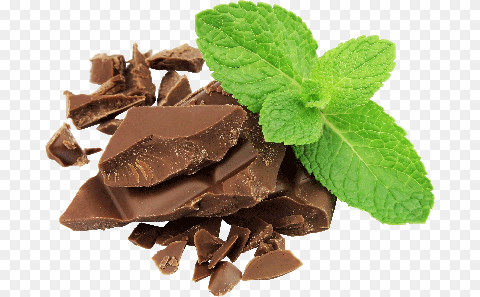 Choco Mint Download Chocolate And Mint, Herbs, Plant, Dessert, Food Free Png